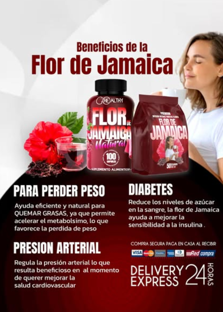 Capsulas de Flor de jamaica/ Elimina toxinas acomuladas en tu cuerpo 👩🏼⚕️ ✅