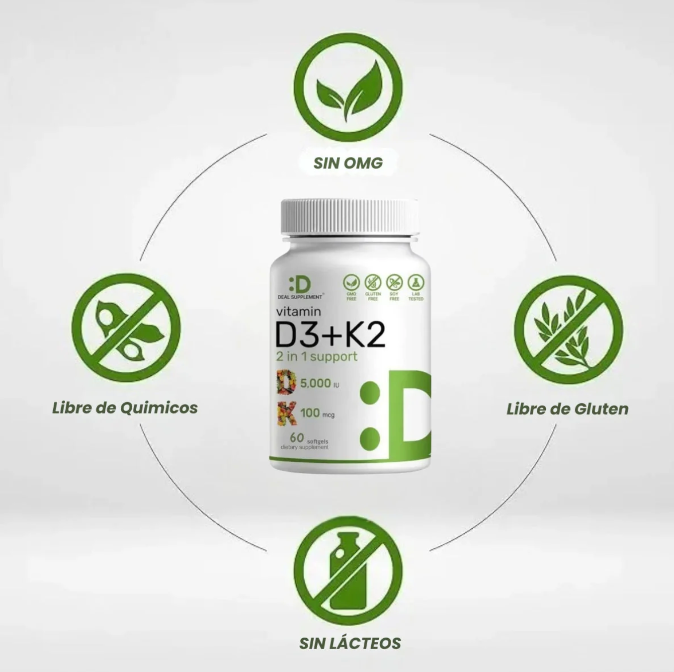 Suplemento de vitamina D3K2 OFERTA 2X1✅ 👩🏻⚕️