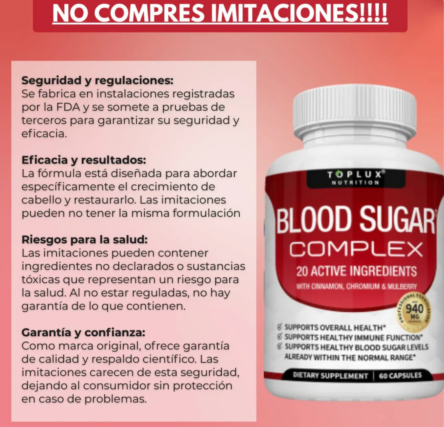 BloodSugar™ Complex l Estabiliza el azúcar en sangre OFERTA 2X1 ✅