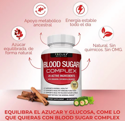 BloodSugar™ Complex l Estabiliza el azúcar en sangre OFERTA 2X1 ✅