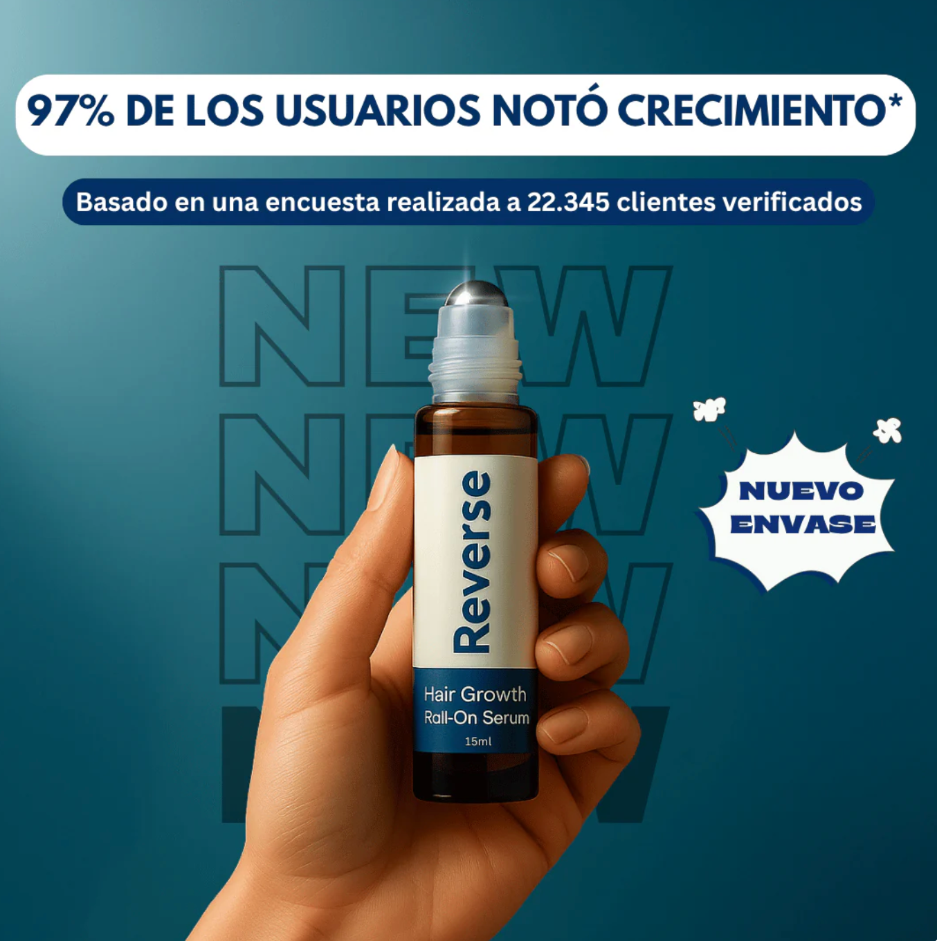 Serum Roll-On para el Crecimiento Capilar - Reverse