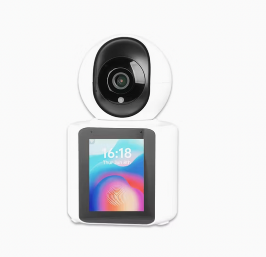 Cámara Wifi PTZ de 4MP y 2K, videollamada con pantalla IPS de 2,8 pulgadas, detección de sonido de llanto de bebé, cámara IP de seguridad, Monitor de bebé de 3MP iCSee