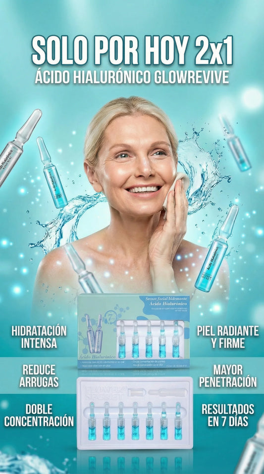 Ampollas de ácido hialurónico GlowRevive - SOLO POR HOY PACK 2X1 [PAGA 7 Y LLEVA 14]